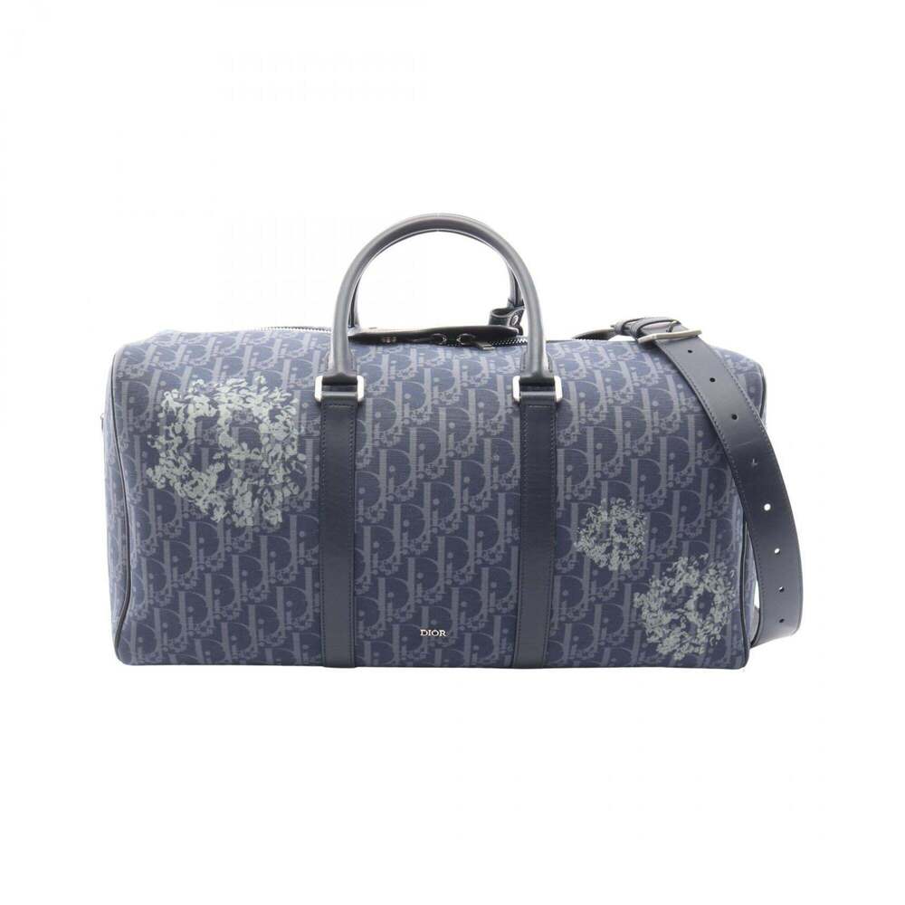 Christian Dior Dior x Denim Tears Lango 50 Oblique Peace Sign Boston Bag Hand...